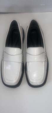 Sarto by Franco Sarto A-Darby White Lug Sole Penny Loafers Size 8.5M